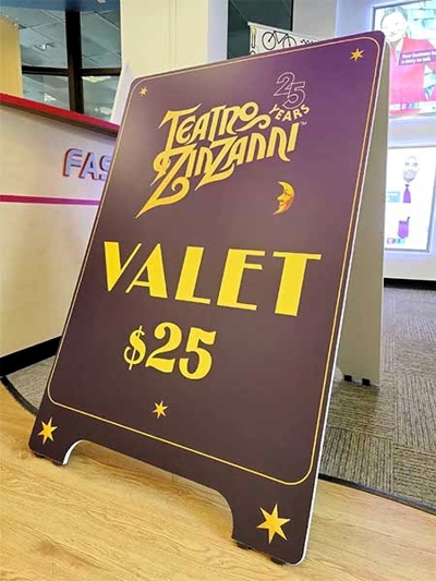 Custom sidewalk signs Photo